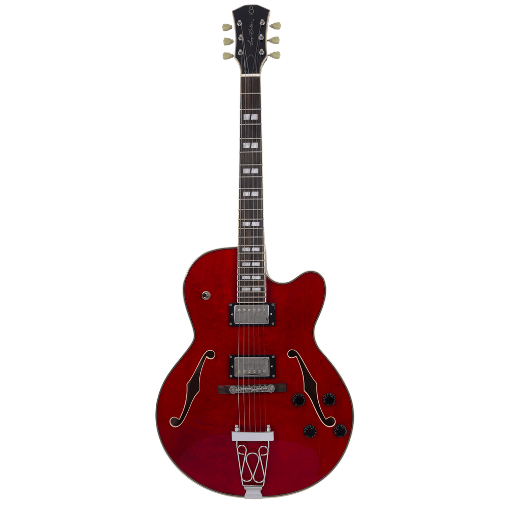 Sire H7 F See Trough Red - Guitarra Eléctrica | La Guitarra Sire H7 fue diseñada según las especificaciones y preferencias exactas de su homónimo. Una adición a la serie existente H, que ahora presenta un cuerpo hueco de tamaño completo. Estamos seguros d