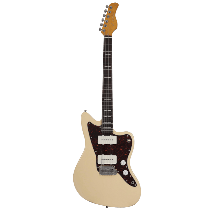 Sire J3 Vintage White - Guitarra eléctrica | Un modelo inaugural en la serie J que encarna la vibra clásica y vintage. El J3 presenta un cuerpo de Nato y un conjunto tradicional de pastillas single. Es una buena elección para aquellos que buscan un modelo