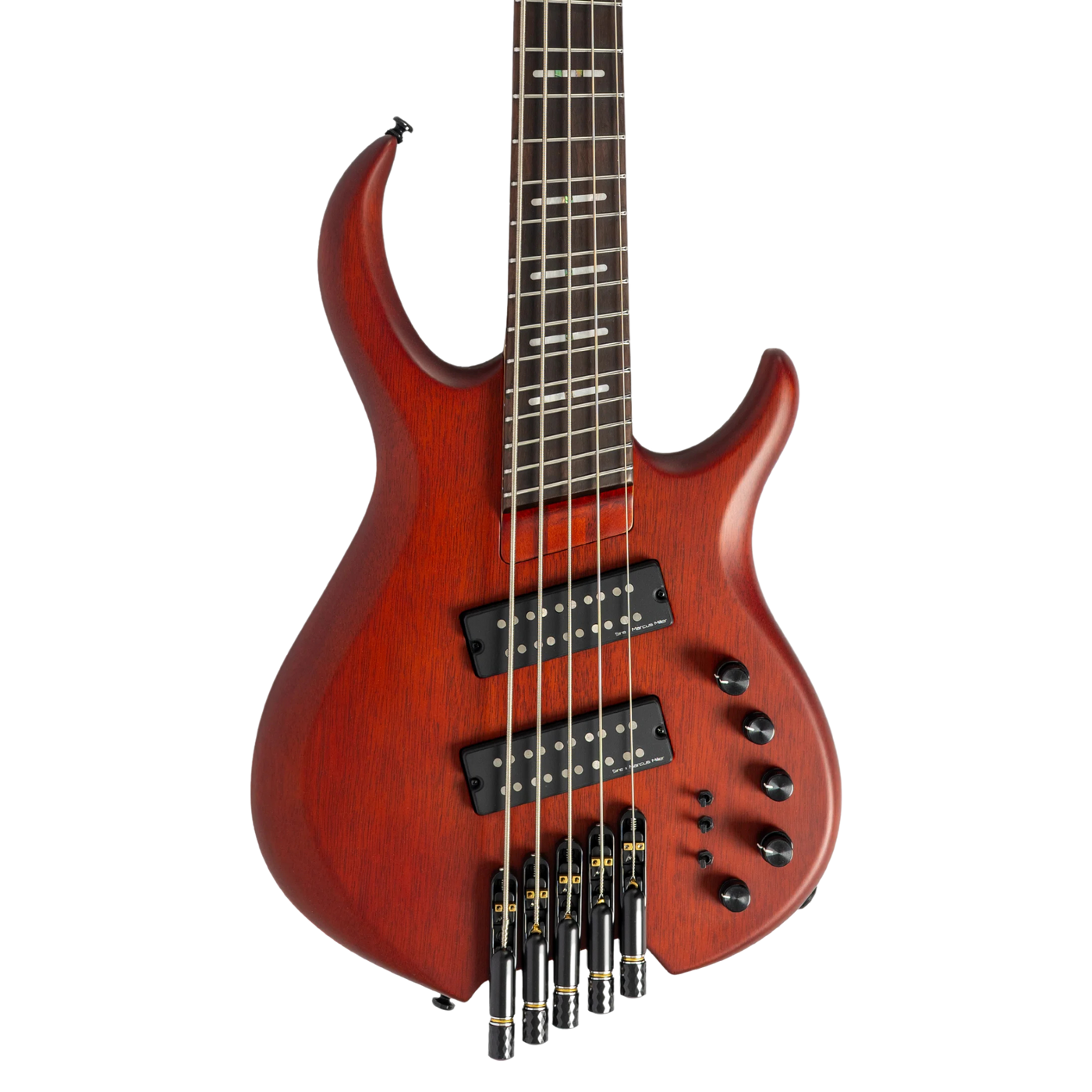 Sire M6-5 Headless Mahogany Satin - Bajo Eléctrico | Procedente de la serie de bajos modernos Sire, llega otro bajo contemporáneo, el nuevo M6 Headless. Está diseñado de manera distintiva en comparación con los modelos anteriores de Sire, pesando menos de