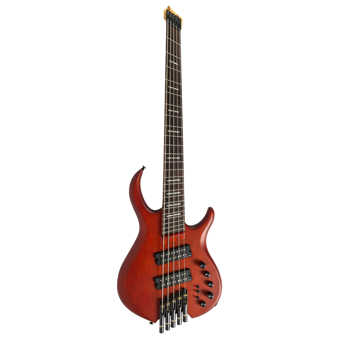 Sire M6-5 Headless Mahogany Satin - Bajo Eléctrico | Procedente de la serie de bajos modernos Sire, llega otro bajo contemporáneo, el nuevo M6 Headless. Está diseñado de manera distintiva en comparación con los modelos anteriores de Sire, pesando menos de