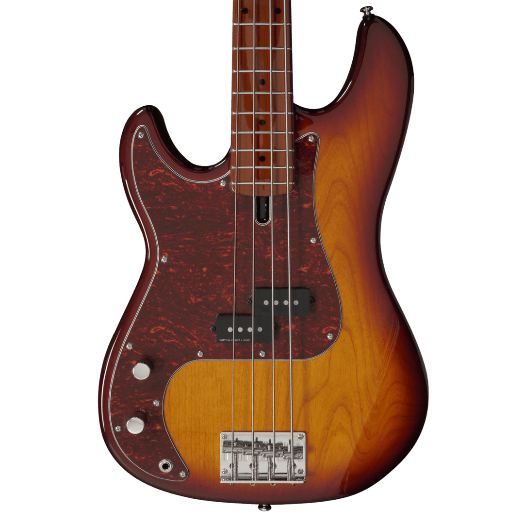 Sire P5 Tobacco Sunburst (Zurdo) - Bajo Eléctrico | Cuerpo • Modelo: P5• Madera: Alder• Terminación: Polyurethane Brazo • Madera: Roasted Hard Maple• Perfil: “C”• Terminación: Satin • Espaciado: 18mm• Escala: 34” • Nuez: Hueso Diapasón • Madera: Roasted H