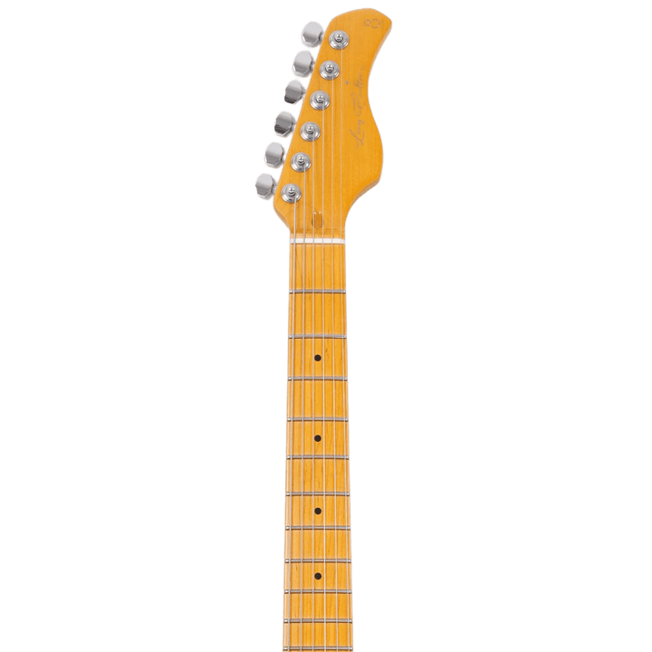 Sire S5 3-Tone Sunburst - Guitarra Eléctrica | S5 es la nueva incorporación a la serie S, construida con un cuerpo de aliso norteamericano y un mástil de arce. El modelo S5 está configurado con una electrónica y hardware tradicionales que garantizan la má