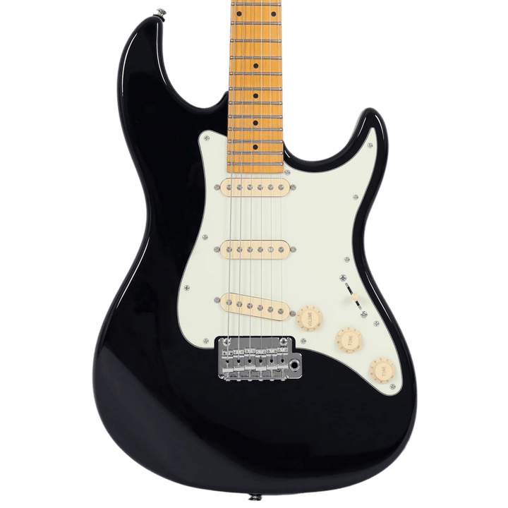 Sire S5 Black - Guitarra Eléctrica | S5 es la nueva incorporación a la serie S, construida con un cuerpo de aliso norteamericano y un mástil de arce. El modelo S5 está configurado con una electrónica y hardware tradicionales que garantizan la máxima comod
