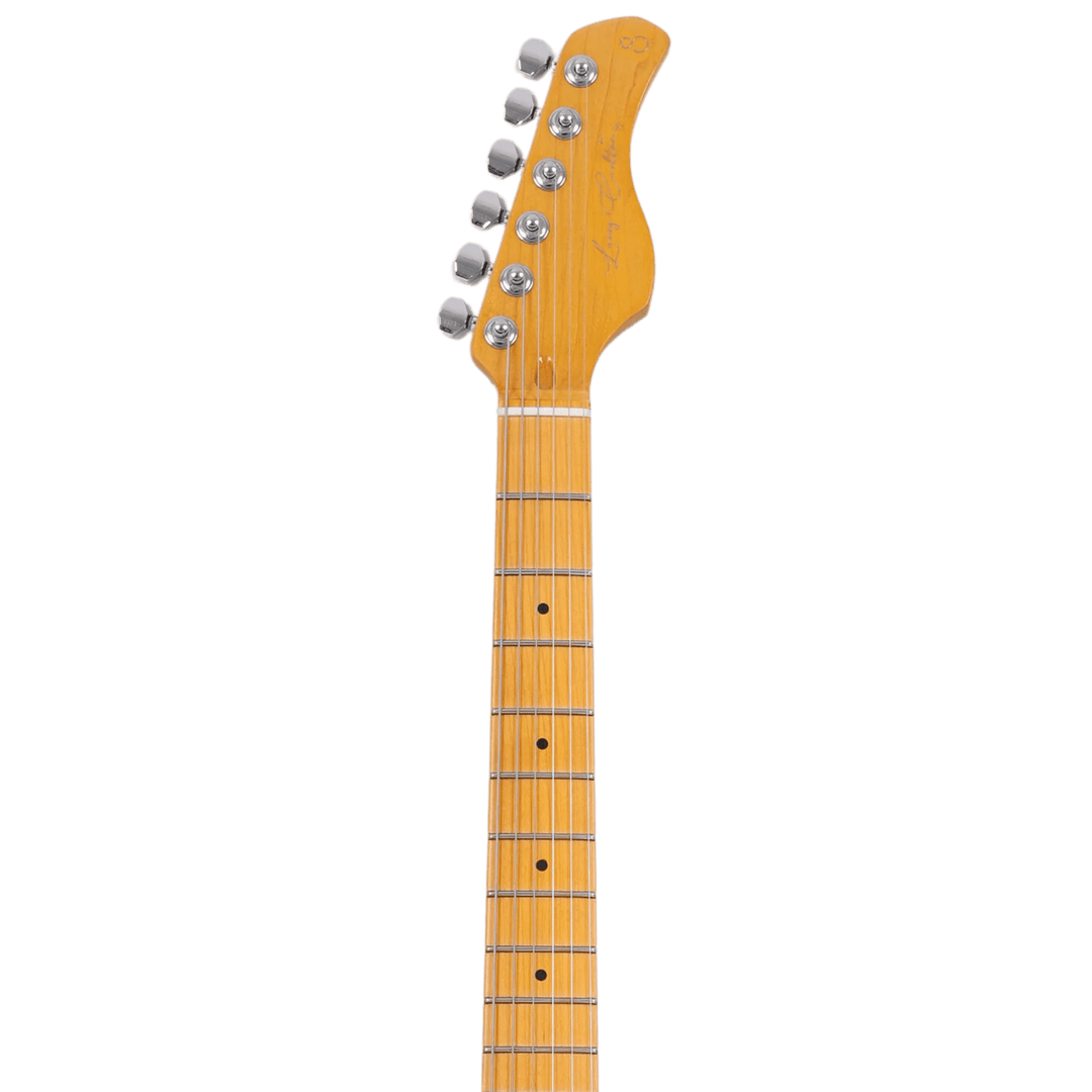 Sire S5 Black - Guitarra Eléctrica | S5 es la nueva incorporación a la serie S, construida con un cuerpo de aliso norteamericano y un mástil de arce. El modelo S5 está configurado con una electrónica y hardware tradicionales que garantizan la máxima comod