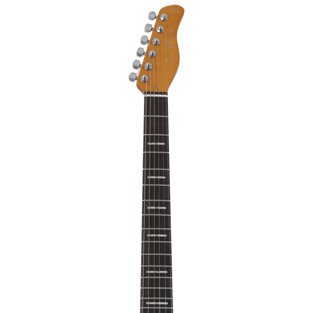 Sire T7 TM Natural - Guitarra Eléctrica | T7TM tiene una apariencia y un sonido más modernos. Compartiendo el mismo concepto, presenta dos pastillas P90 y un puente de trémolo, ofreciendo una mayor potencia de salida y una sensación moderna. Su versatilid