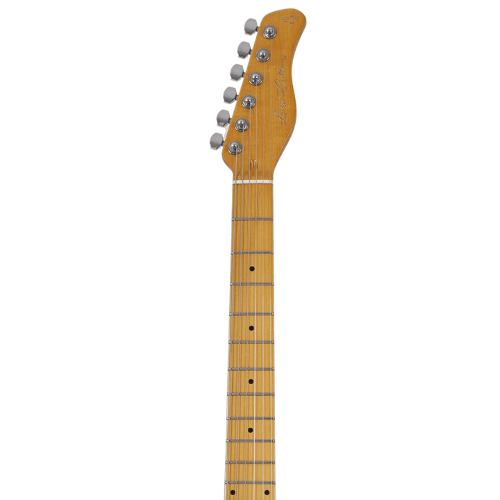 Sire T7 TV Natural - Guitarra Eléctrica | Una variante de cuerpo tipo T con cavidades que incluye un agujero en forma de 'F'. Llamados 'modelos Thinline', Sire presenta dos variaciones. El T7TV presenta el conjunto de pastillas LC Super-T. El añadido aguj