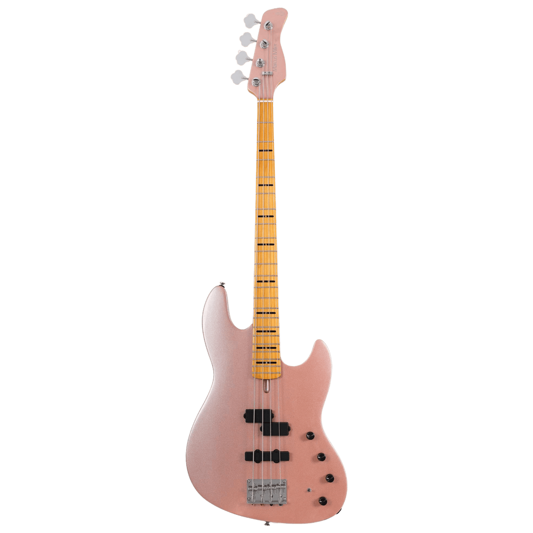 Sire U7 Rosegold - Bajo Eléctrico | The full-scale version of the U5 short-scale bass. It features a lightweight streamlined body and introduces closed pickups and a new preamp, encompassing elements that the younger generation would appreciate. Its sleek