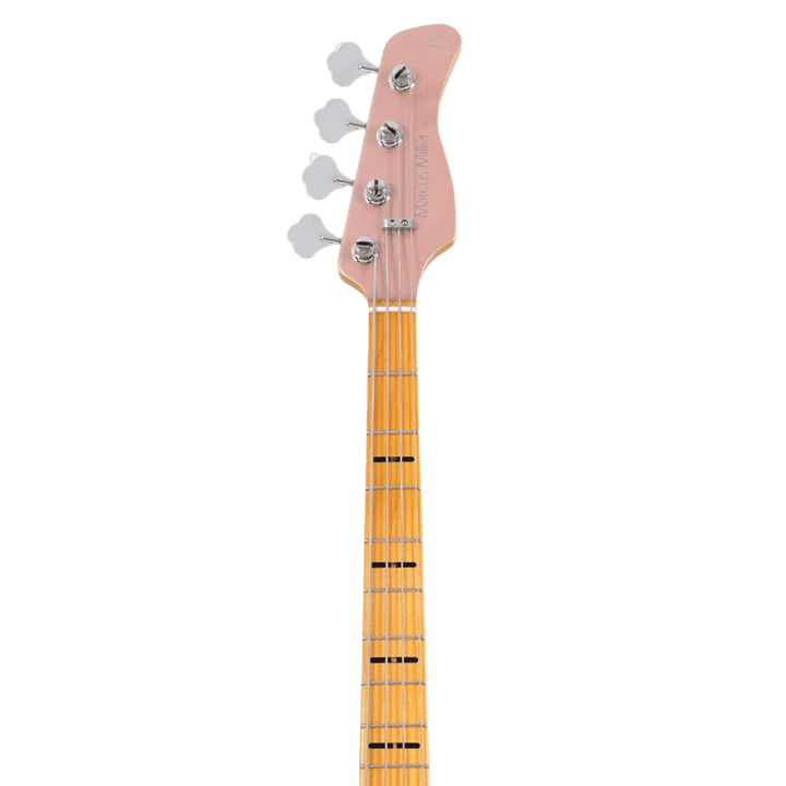 Sire U7 Rosegold - Bajo Eléctrico | The full-scale version of the U5 short-scale bass. It features a lightweight streamlined body and introduces closed pickups and a new preamp, encompassing elements that the younger generation would appreciate. Its sleek