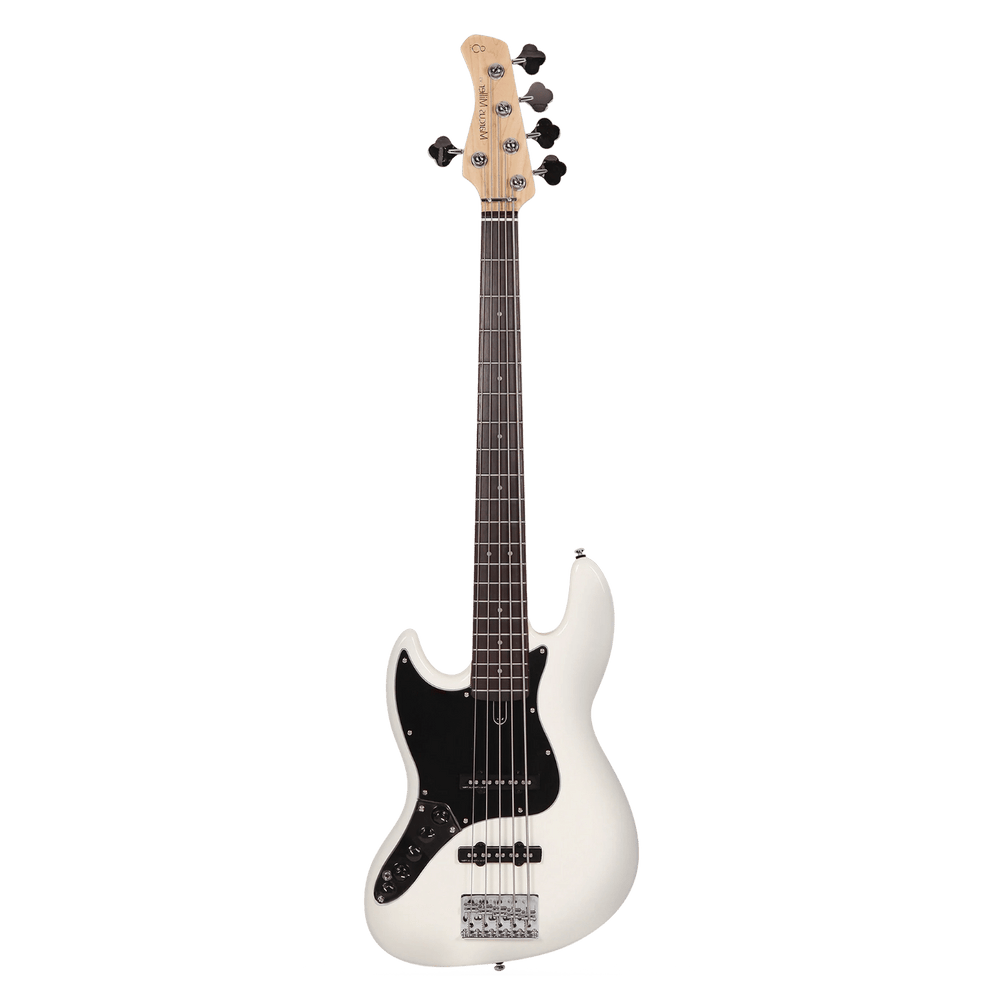 Sire V3-5 Antique White Left (2nd Gen) - Bajo Eléctrico | Si me hubiesen mostrado los bajos Sire guiándonos solamente por el precio, habría tenido muchas dudas sobre qué tan buenos serían. Afortunadamente, tuve la oportunidad de ver uno y tocarlo sin sabe