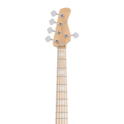 Sire V7 Ash-5 Reissue Transparent Black Poplar Burl Satin (2nd Gen) - Bajo Eléctrico | Esta variante fue descontinuada debido a un desequilibrio global en el suministro de madera de fresno Swamp Ash en 2021. Anteriormente, era un modelo emblemático y reci