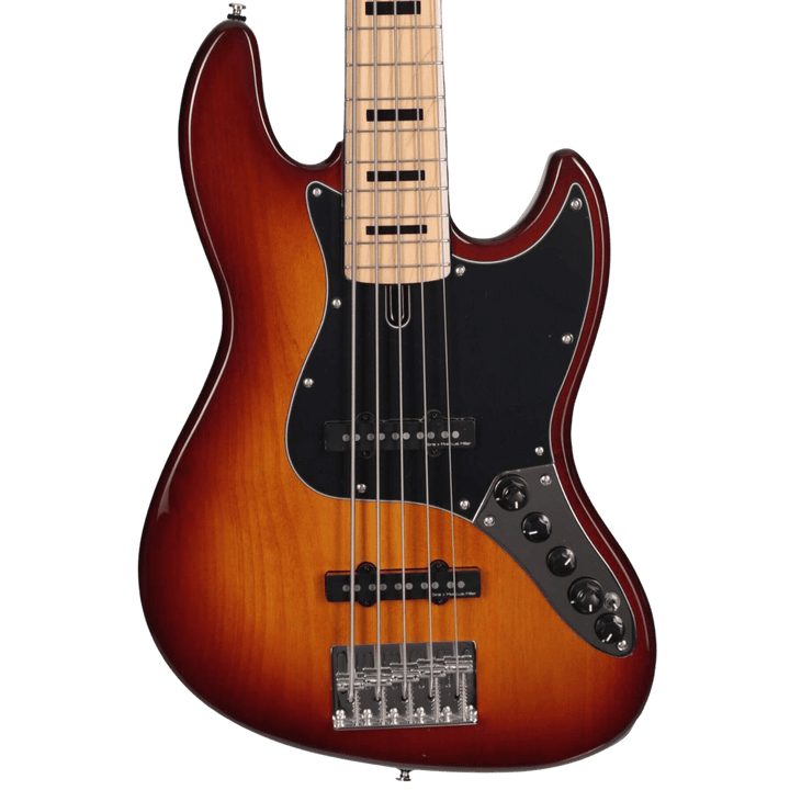 Sire V7 Vintage Alder-5 Tobacco Sunburst (2nd Generation) - Bajo Eléctrico | Si me hubiesen mostrado los bajos Sire guiándonos solamente por el precio, habría tenido muchas dudas sobre qué tan buenos serían. Afortunadamente, tuve la oportunidad de ver uno