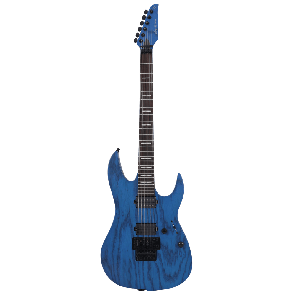 Sire X5 Transparent Blue Satin - Guitarra Eléctrica | La primera presentación de Sire de una potente máquina de sonido compuesta por dos humbuckers de alta salida y el puente Floyd Rose, que realmente define este instrumento. Es una excelente elección par