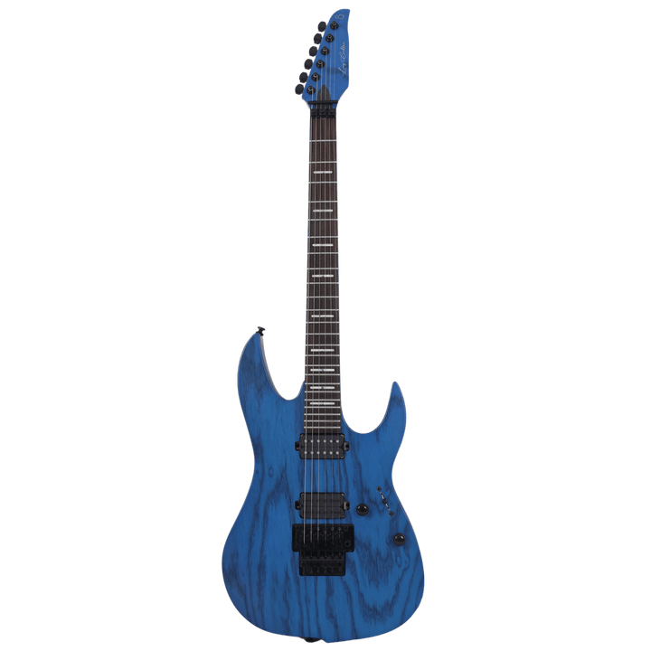 Sire X5 Transparent Blue Satin - Guitarra Eléctrica | La primera presentación de Sire de una potente máquina de sonido compuesta por dos humbuckers de alta salida y el puente Floyd Rose, que realmente define este instrumento. Es una excelente elección par