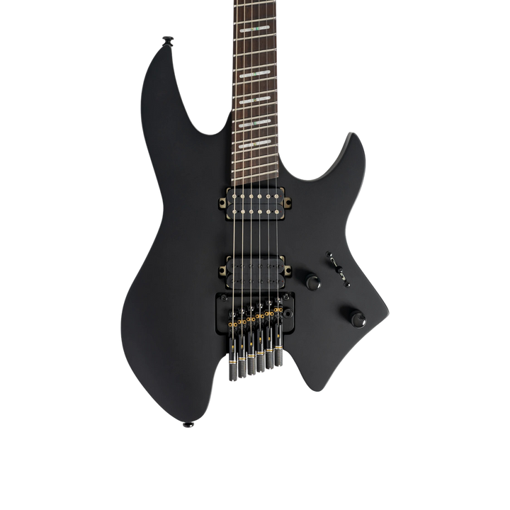 Sire X6 Headless Black Satin - Guitarra Eléctrica | Cuerpo • Modelo: Sire X-Headless Shape • Madera: Mahogany• Top: Maple • Terminación: Black Satin Brazo • Madera: Hard Maple (Reverse Head Shape)• Perfil: C-Shape• Terminación: Gloss • Escala: 25.5"• Nuez