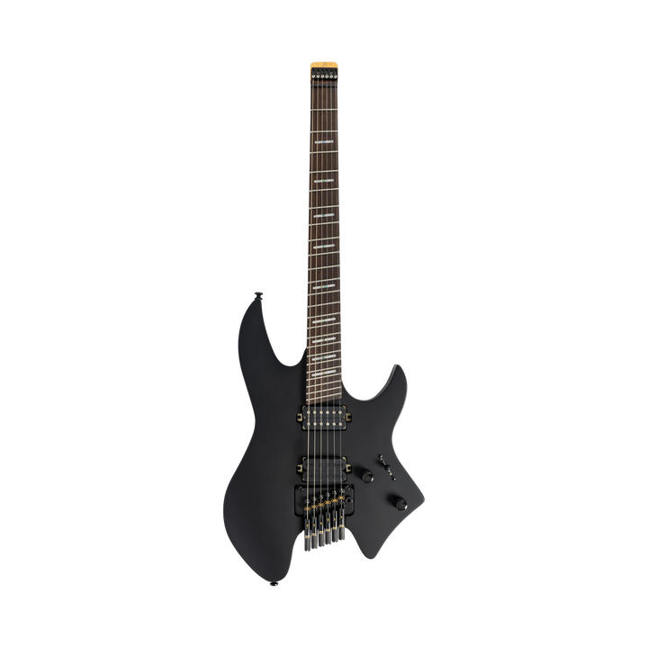 Sire X6 Headless Black Satin - Guitarra Eléctrica | Cuerpo • Modelo: Sire X-Headless Shape • Madera: Mahogany• Top: Maple • Terminación: Black Satin Brazo • Madera: Hard Maple (Reverse Head Shape)• Perfil: C-Shape• Terminación: Gloss • Escala: 25.5"• Nuez