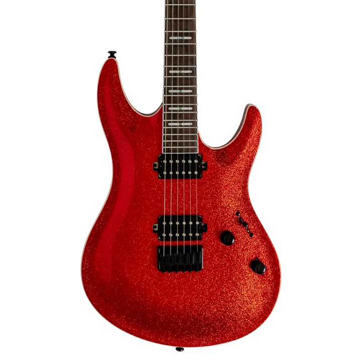 Sire Y5 Red Sparkle - Guitarra Eléctrica | Cuerpo • Modelo: Sire Modern Rock Shape • Madera: Alder • Terminación: Transparent Blue Gloss Brazo • Madera: Hard Maple (Reverse Head Shape)• Perfil: C-Shape• Terminación: Gloss • Escala: 25.5"• Nuez: Graphtech