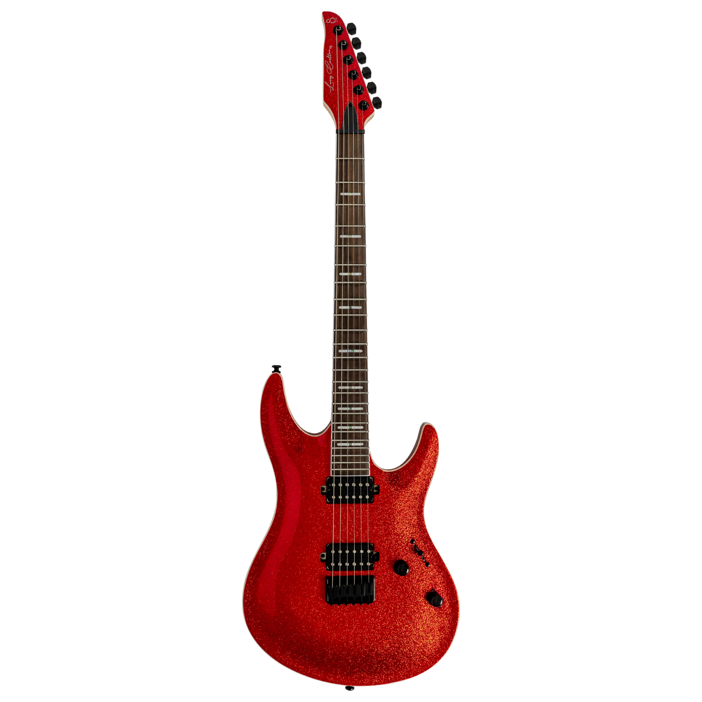 Sire Y5 Red Sparkle - Guitarra Eléctrica | Cuerpo • Modelo: Sire Modern Rock Shape • Madera: Alder • Terminación: Transparent Blue Gloss Brazo • Madera: Hard Maple (Reverse Head Shape)• Perfil: C-Shape• Terminación: Gloss • Escala: 25.5"• Nuez: Graphtech