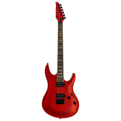 Sire Y5 Red Sparkle - Guitarra Eléctrica | Cuerpo • Modelo: Sire Modern Rock Shape • Madera: Alder • Terminación: Transparent Blue Gloss Brazo • Madera: Hard Maple (Reverse Head Shape)• Perfil: C-Shape• Terminación: Gloss • Escala: 25.5"• Nuez: Graphtech