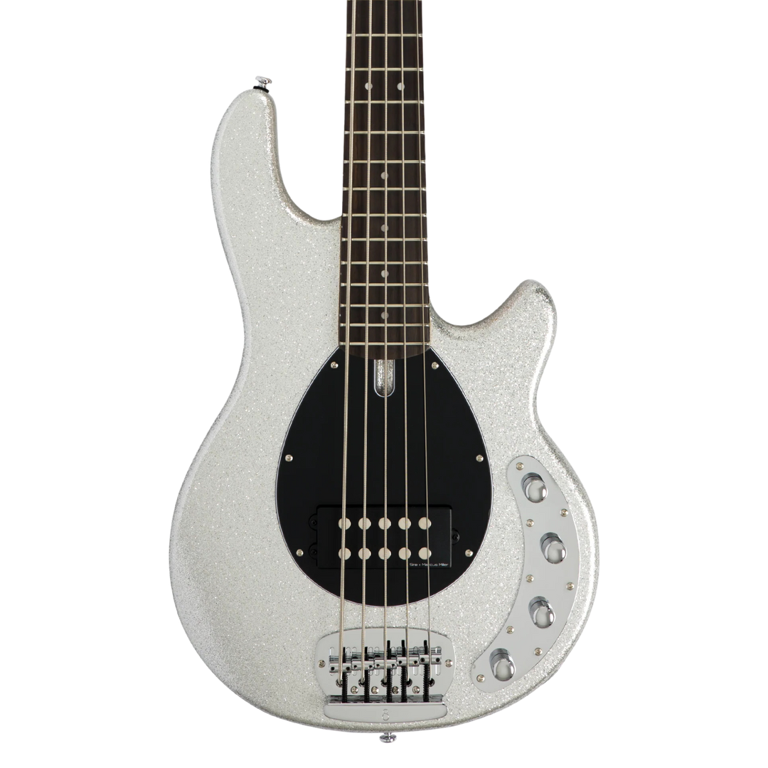Sire Z3-5 Silver Sparkle - Bajo Eléctrico | Sire Z3 presenta graves más profundos y satisfactorios gracias a una ecualización activa adecuada para músicos que buscan un sonido de humbucker agradable. Con el nuevo cuerpo de bajo Z-bass con golpeador en for