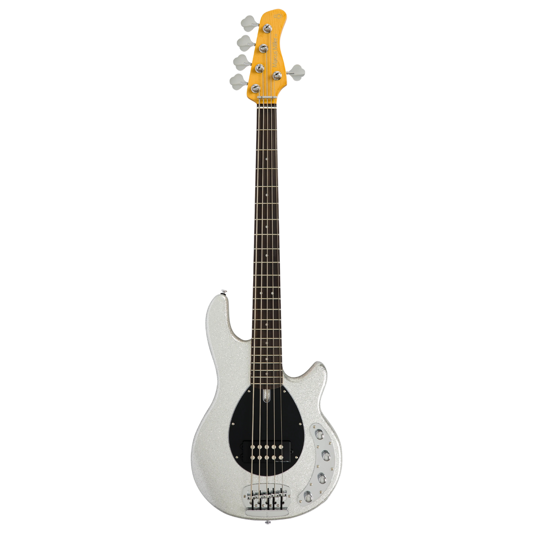 Sire Z3-5 Silver Sparkle - Bajo Eléctrico | Sire Z3 presenta graves más profundos y satisfactorios gracias a una ecualización activa adecuada para músicos que buscan un sonido de humbucker agradable. Con el nuevo cuerpo de bajo Z-bass con golpeador en for