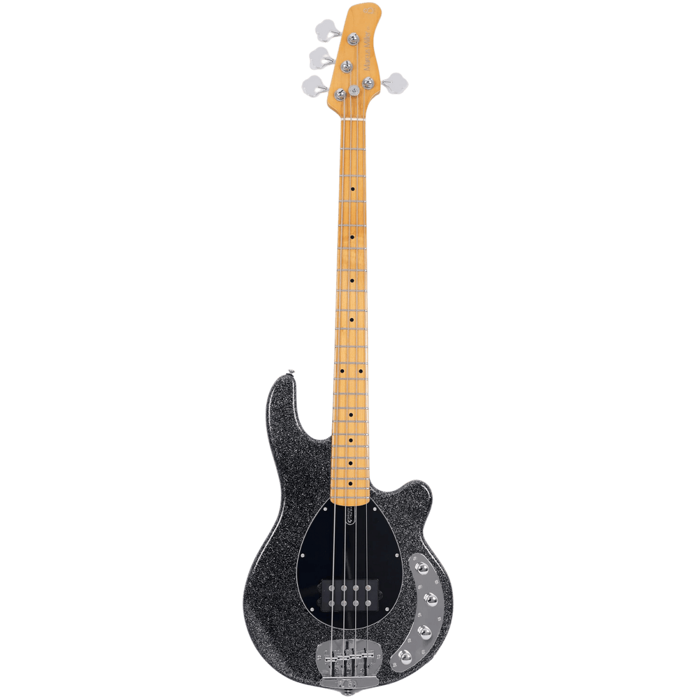 Sire Z3 Sparkle Black - Bajo Eléctrico | Sire Z3 presenta graves más profundos y satisfactorios gracias a una ecualización activa adecuada para músicos que buscan un sonido de humbucker agradable. Con el nuevo cuerpo de bajo Z-bass con golpeador en forma