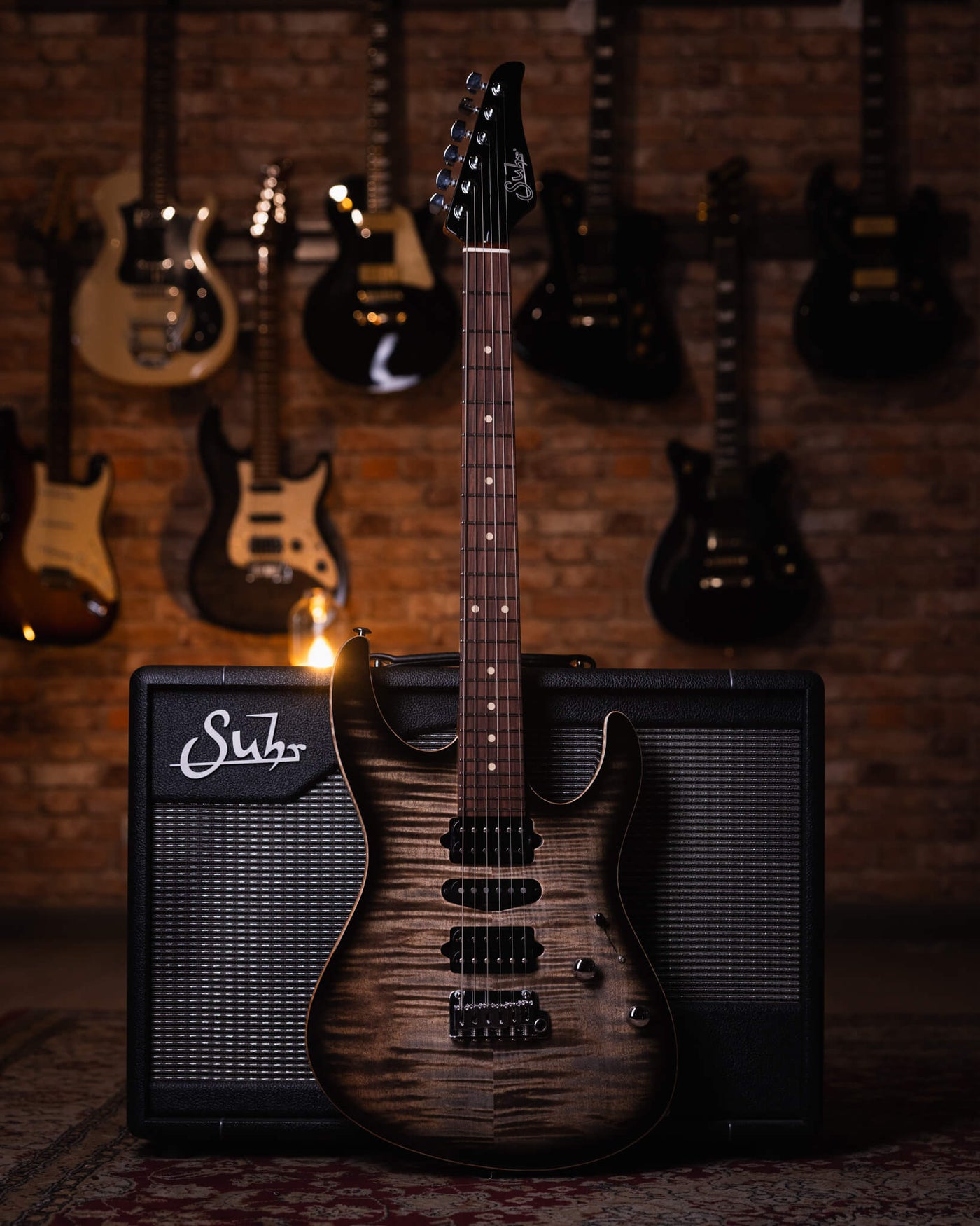 Suhr Modern Plus Trans Charcoal Burst - Guitarra Eléctrica