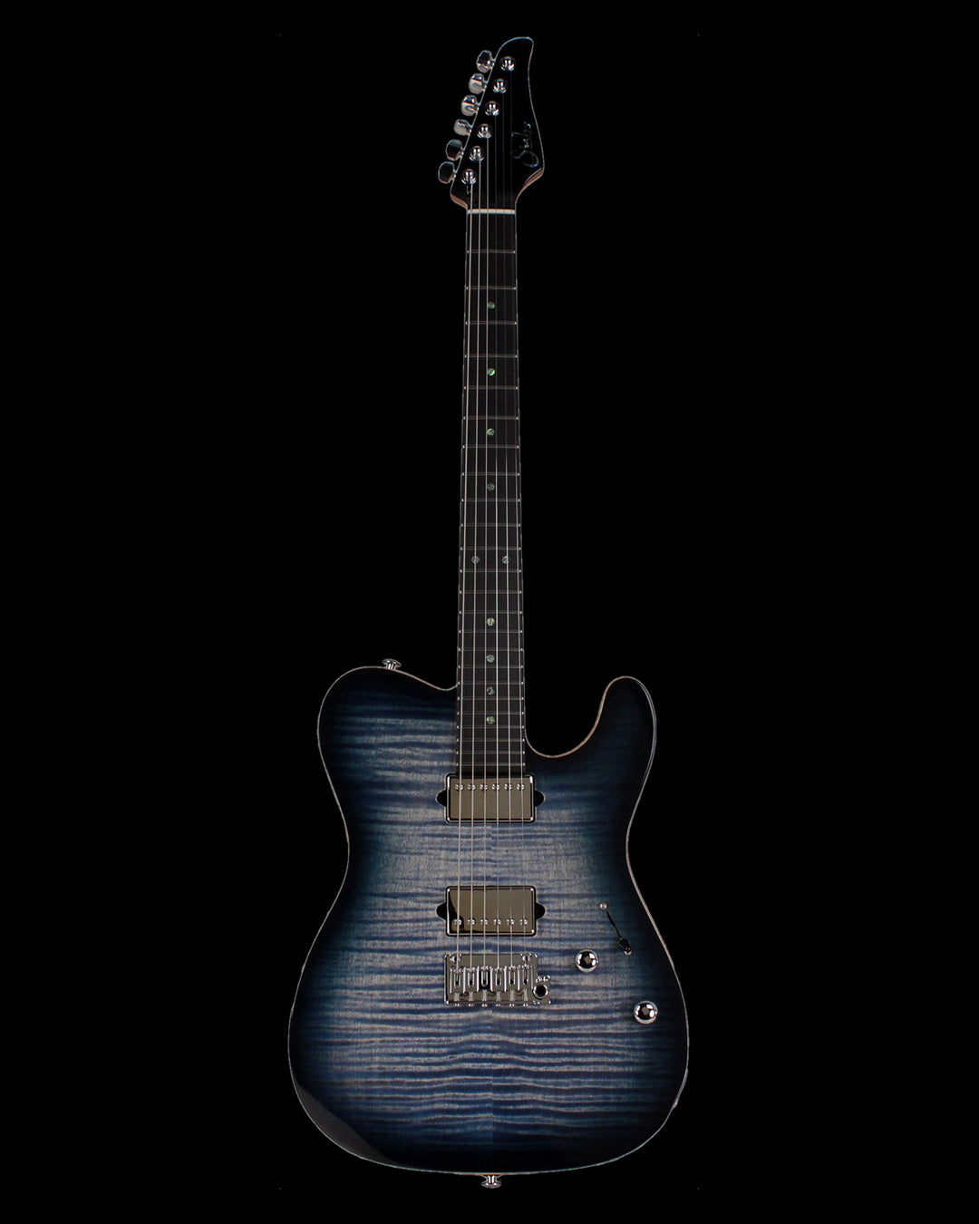 Suhr Select Modern T Mahogany Faded Trans Whale Blue Burst - Gearhub