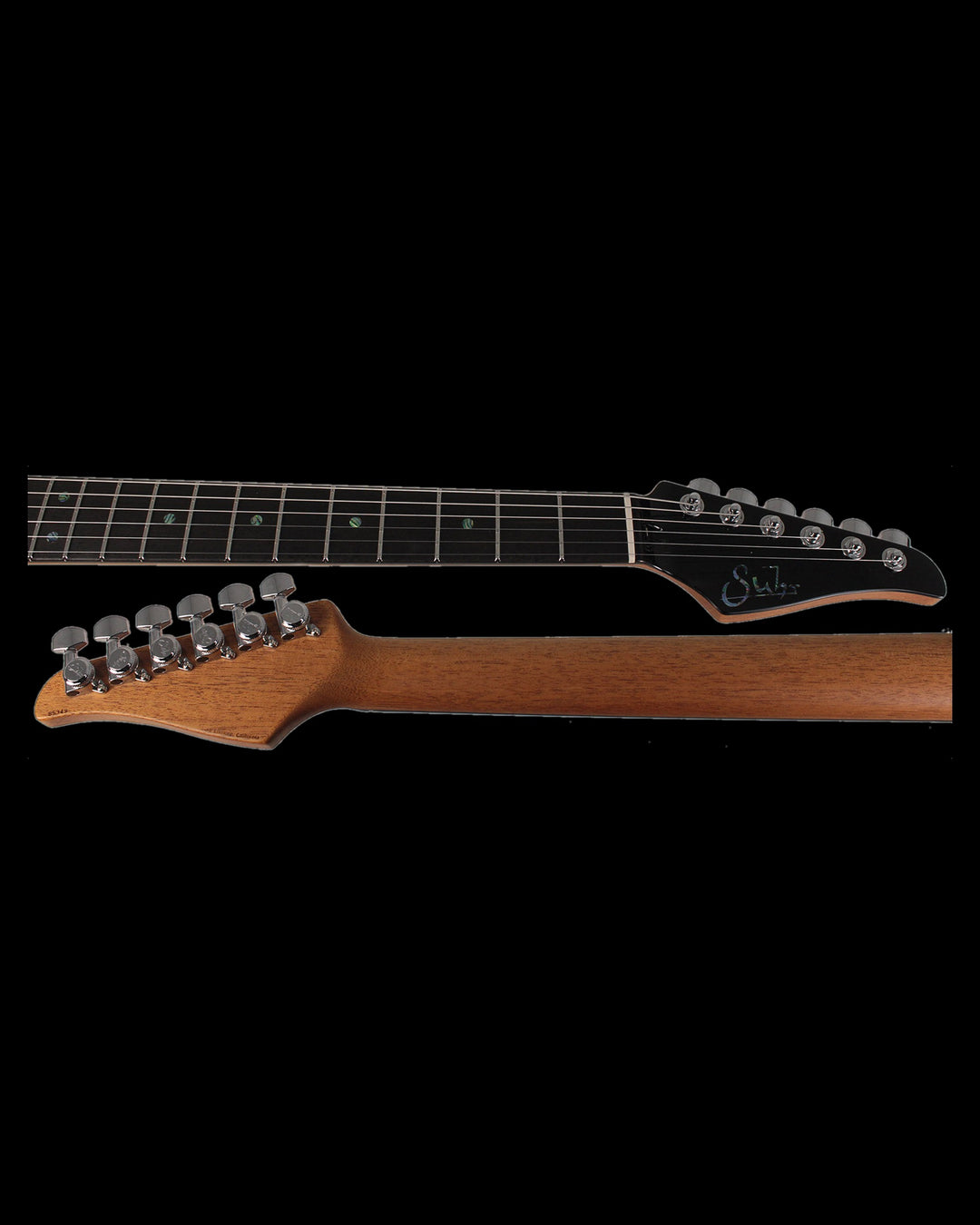 Suhr Select Modern T Mahogany Faded Trans Whale Blue Burst - Gearhub