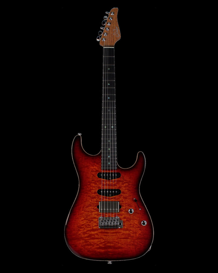 Suhr Select Standard Mahogany HSS Quilted Inferno Burst - Gearhub