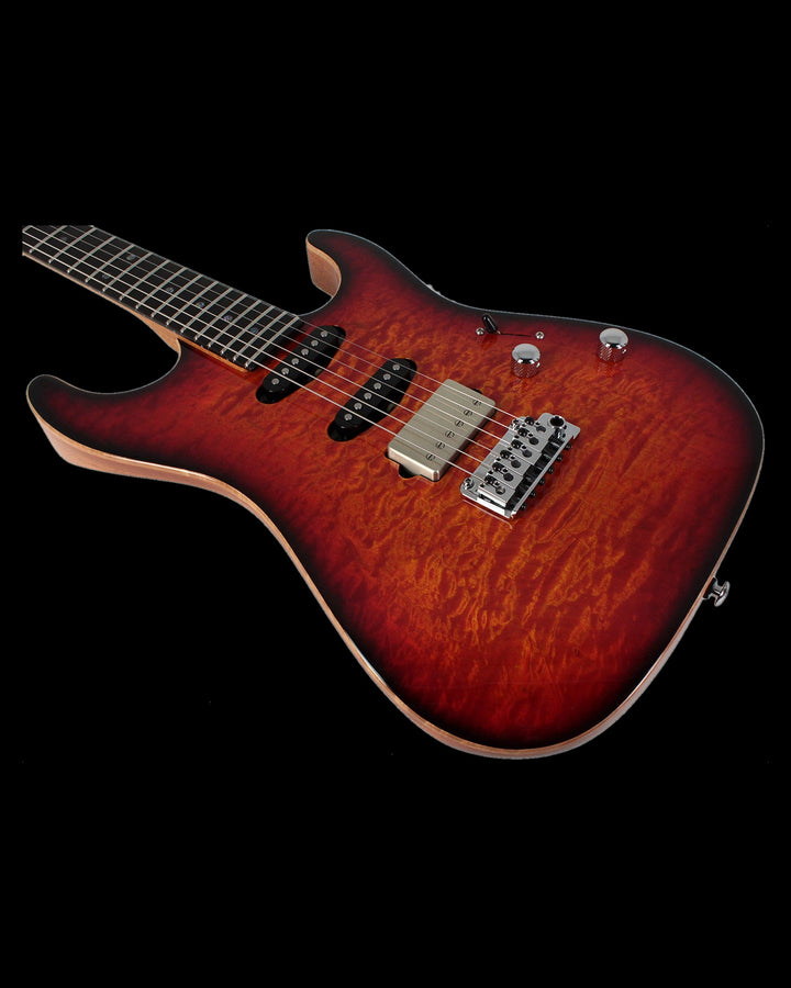 Suhr Select Standard Mahogany HSS Quilted Inferno Burst - Gearhub