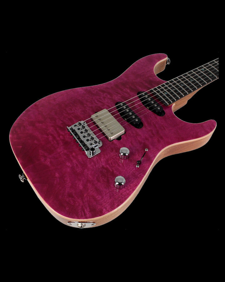 Suhr Select Standard Mahogany HSS Quilted Magenta Pink - Gearhub