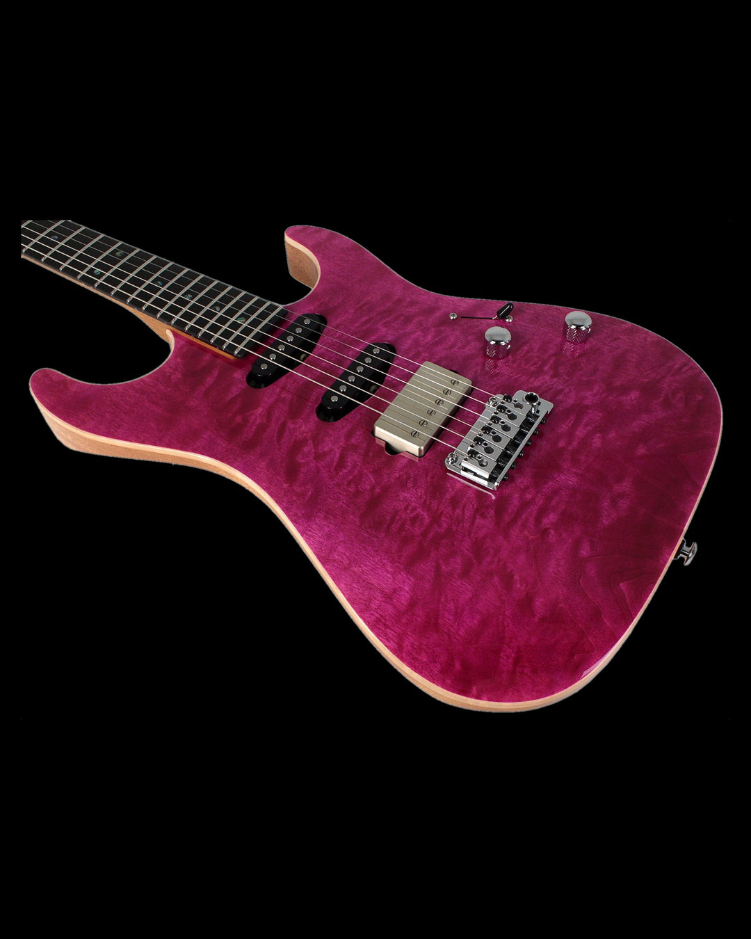 Suhr Select Standard Mahogany HSS Quilted Magenta Pink - Gearhub