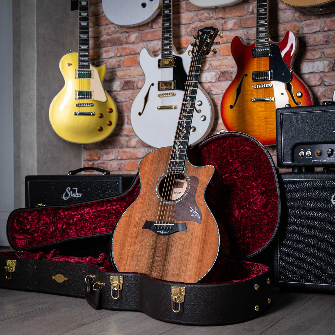 Taylor PS14CE Honduran Rosewood & Sinker Redwood - Guitarra Electroacústica | La Serie de Presentación ofrece una selección siempre cambiante de maderas de alta calidad, y para este Grand Auditorium PS14ce, hemos optado por un hermoso conjunto de palo de