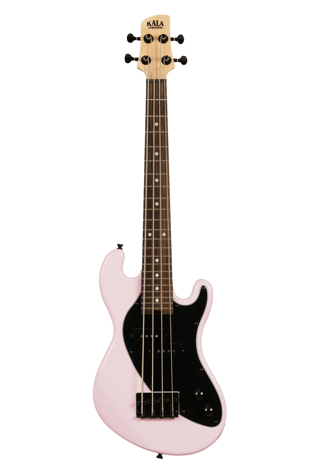 Ubass Kala Solid Body 4-String Pink - Bajo Eléctrico | Inspirado en la serie original California U•BASS®, este innovador bajo de escala corta ofrece una nueva visión del U•BASS®. El U•BASS® de cuerpo sólido de Kala presenta una elegante forma de cuerpo de