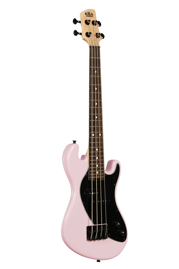 Ubass Kala Solid Body 4-String Pink - Bajo Eléctrico | Inspirado en la serie original California U•BASS®, este innovador bajo de escala corta ofrece una nueva visión del U•BASS®. El U•BASS® de cuerpo sólido de Kala presenta una elegante forma de cuerpo de