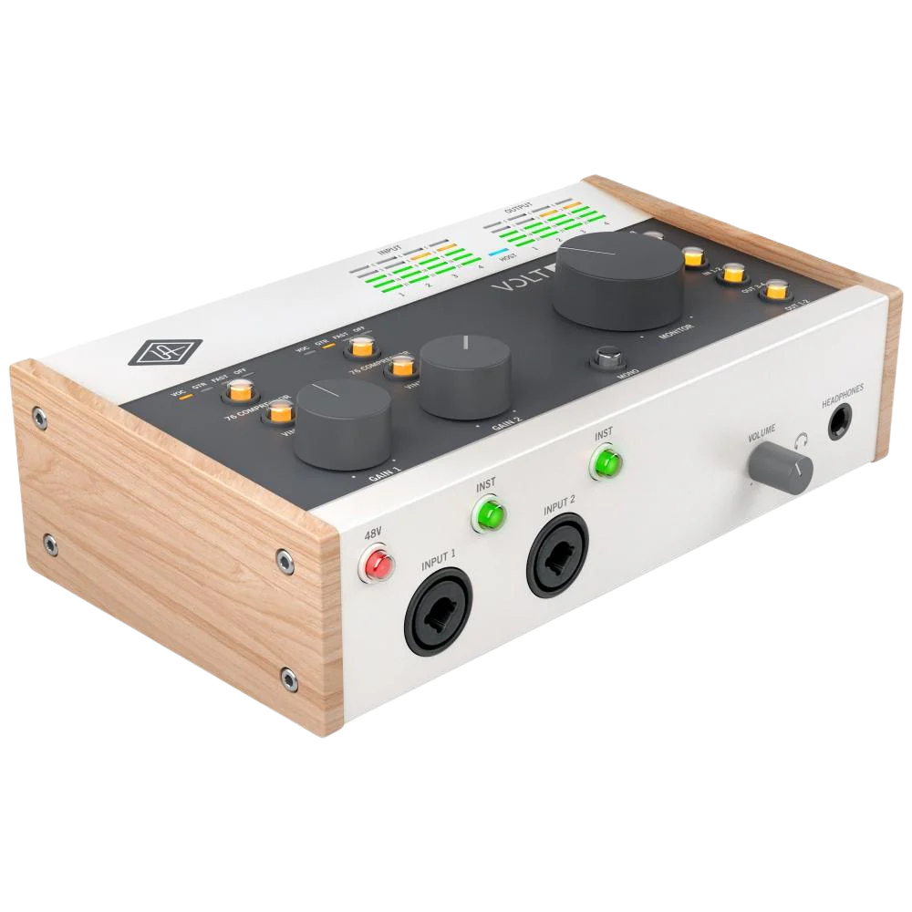 Universal Audio Volt 476 - Interfaz de Audio USB-C | Comienza a grabar de inmediato con una interfaz de audio USB de alta calidad con 4 entradas y 4 salidas, un galardonado DAW y un conjunto de plug-ins e instrumentos UAD. Incluye los clásicos compresores