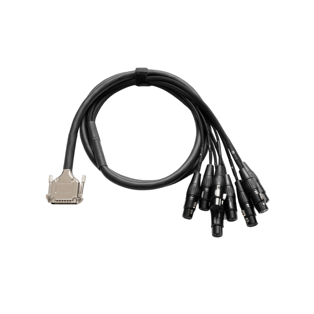 Warm Audio Cable Premier DB25-XLR Hembra 3 mts | Aprovecha al máximo tu equipo D-Sub con los cables Warm Audio Premier DB25, ideales para transferir 8 señales analógicas balanceadas sin pérdida de tono. Fabricados con cableado de alta gama Gotham (Suiza),