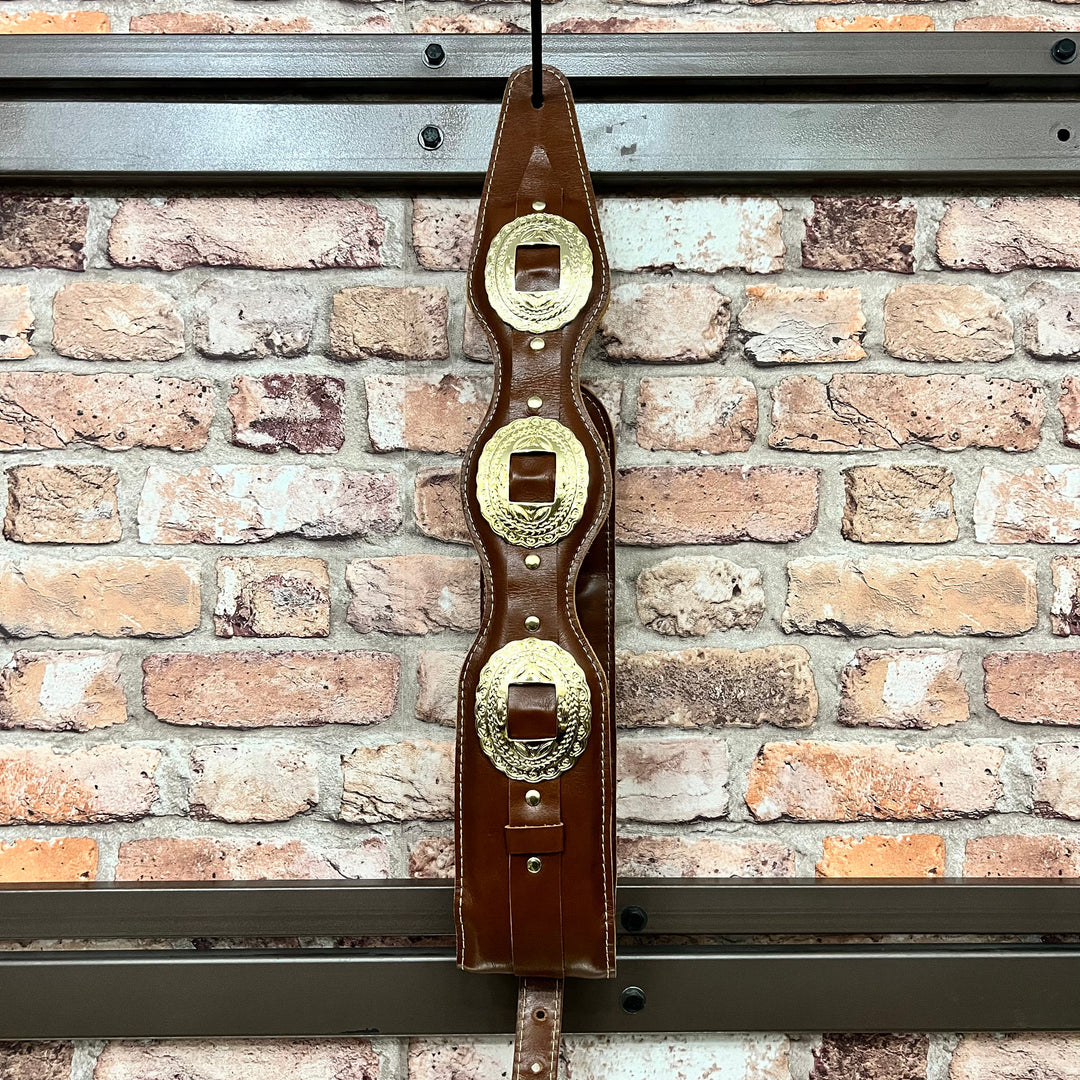 Evo Dr Rock 4” Brown Pallete - Correa de Bajo | * Foto referencial: Al ser un producto de cuero, el color y patrón de puede variar ligeramente* Hecha a mano en Brasil | Gearhub