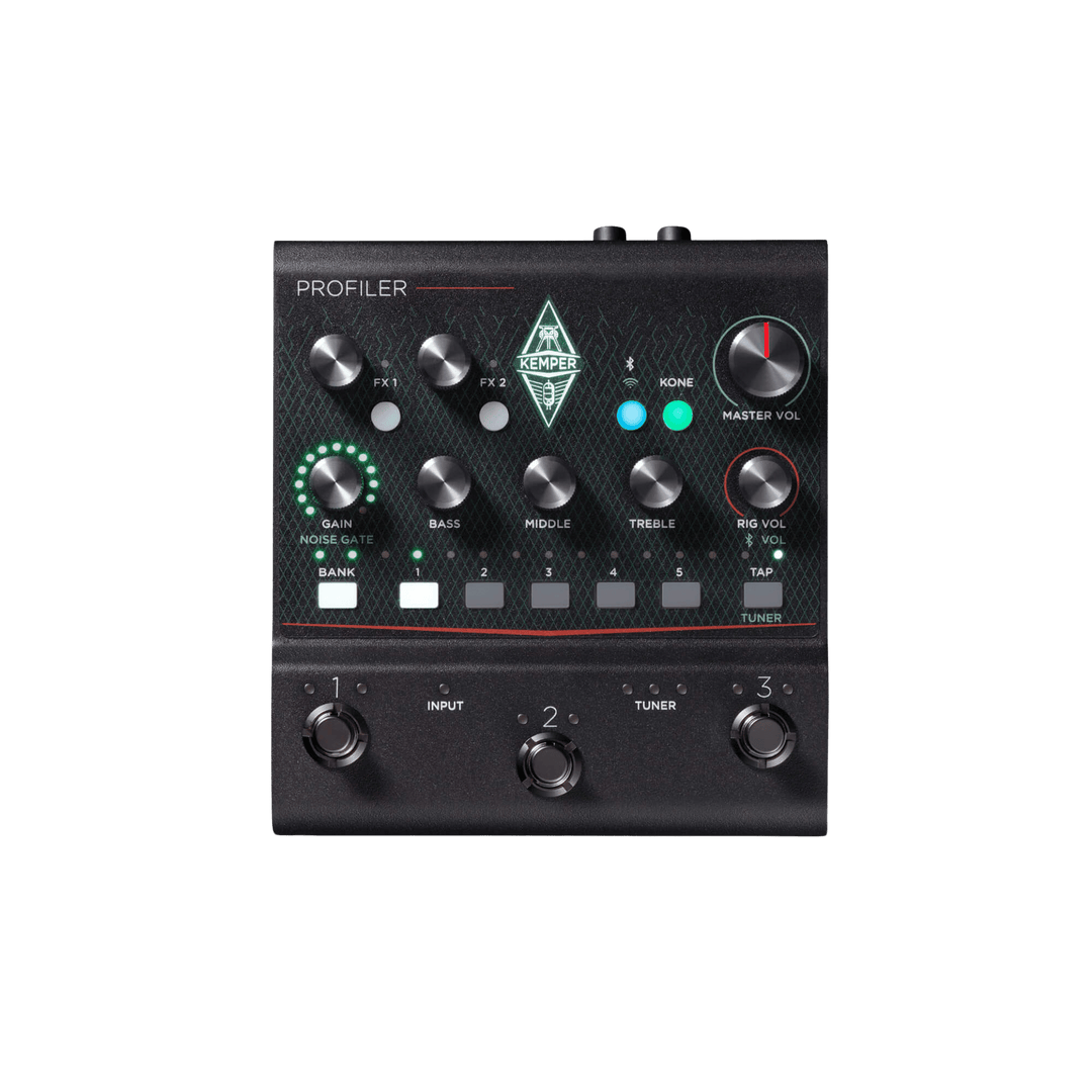 Kemper Profiler Player - Multiefectos para Guitarra | Convierte tu pedalera en un equipo de gira de categoría Arena; ajusta la tecnología de perfiles Kemper y los efectos Kemper al tamaño de un pedal; carga cualquier perfil de amplificador de la amplia bi