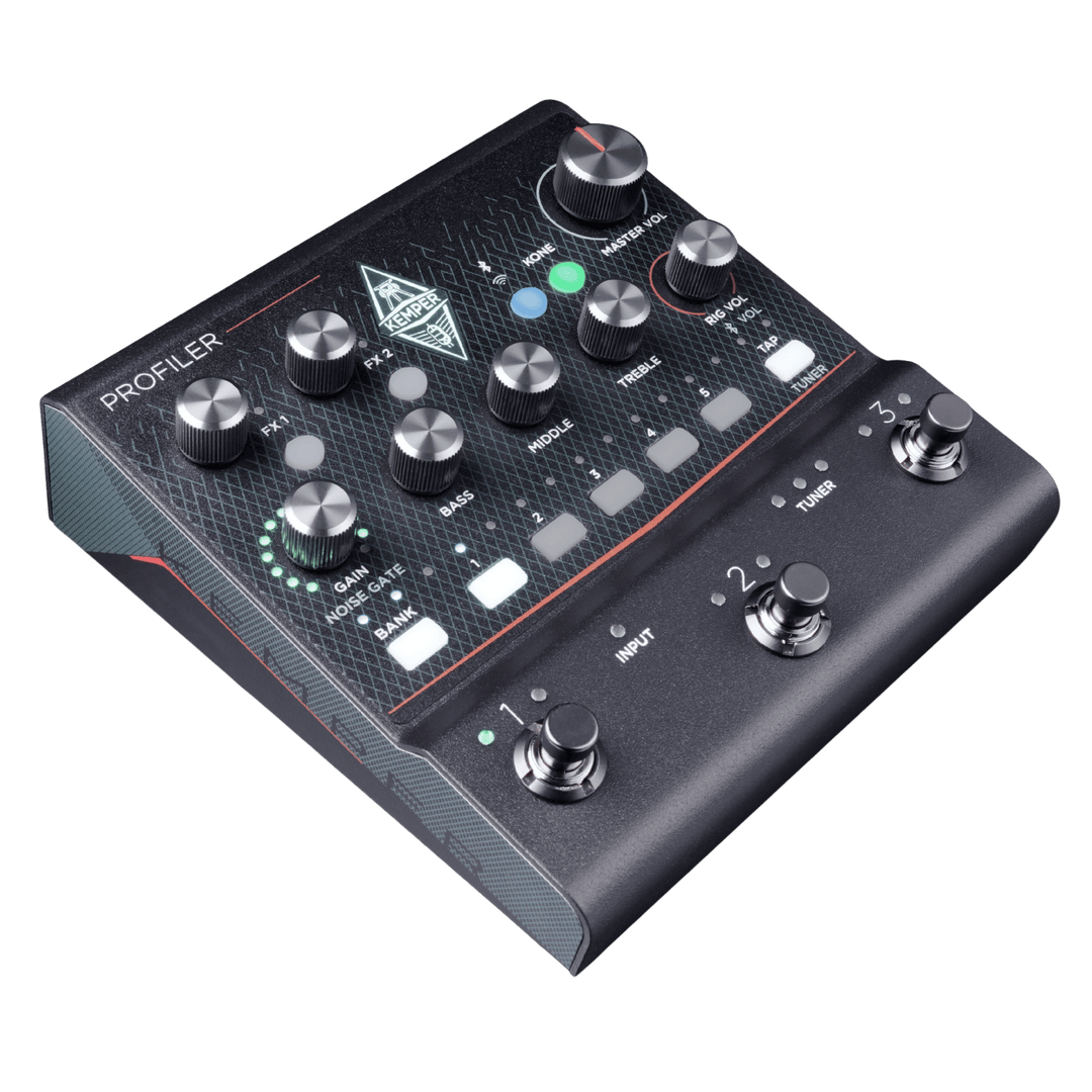 Kemper Profiler Player - Multiefectos para Guitarra | Convierte tu pedalera en un equipo de gira de categoría Arena; ajusta la tecnología de perfiles Kemper y los efectos Kemper al tamaño de un pedal; carga cualquier perfil de amplificador de la amplia bi