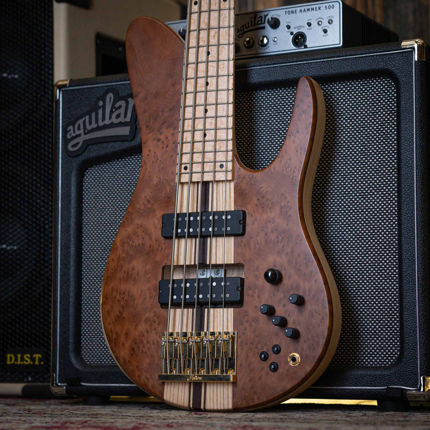 Fodera Imperial II 5 Elite Redwood Burl 2021 - Bajo Eléctrico