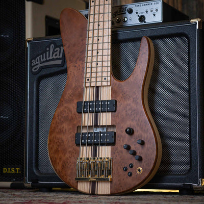 Fodera Imperial II 5 Elite Redwood Burl 2021 - Bajo Eléctrico
