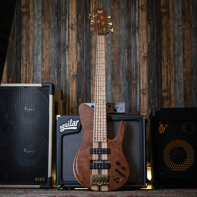 Fodera Imperial II 5 Elite Redwood Burl 2021 - Bajo Eléctrico