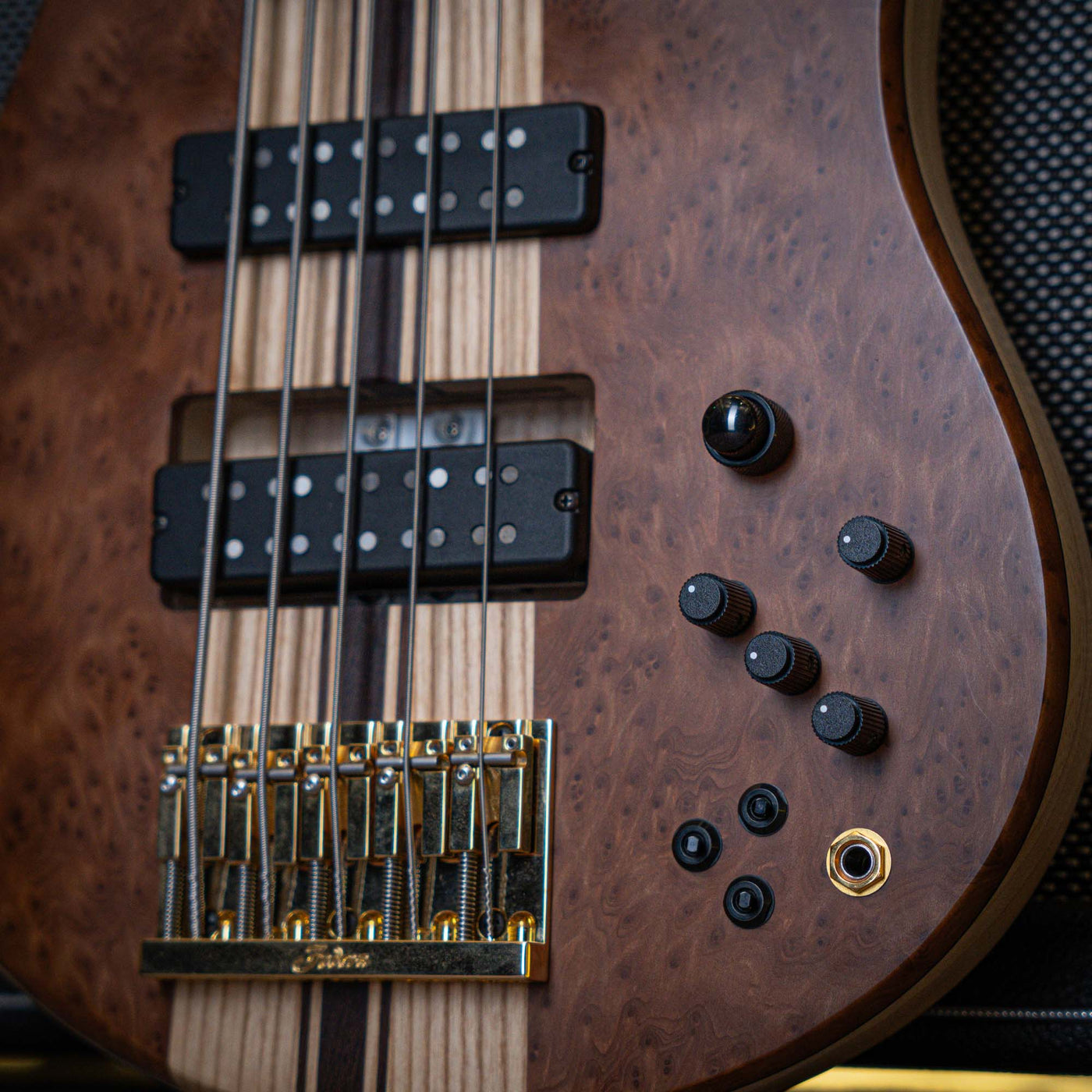 Fodera Imperial II 5 Elite Redwood Burl 2021 - Bajo Eléctrico