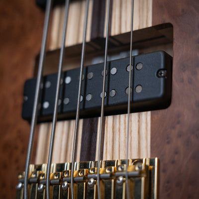 Fodera Imperial II 5 Elite Redwood Burl 2021 - Bajo Eléctrico