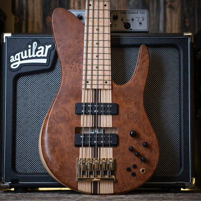 Fodera Imperial II 5 Elite Redwood Burl 2021 - Bajo Eléctrico