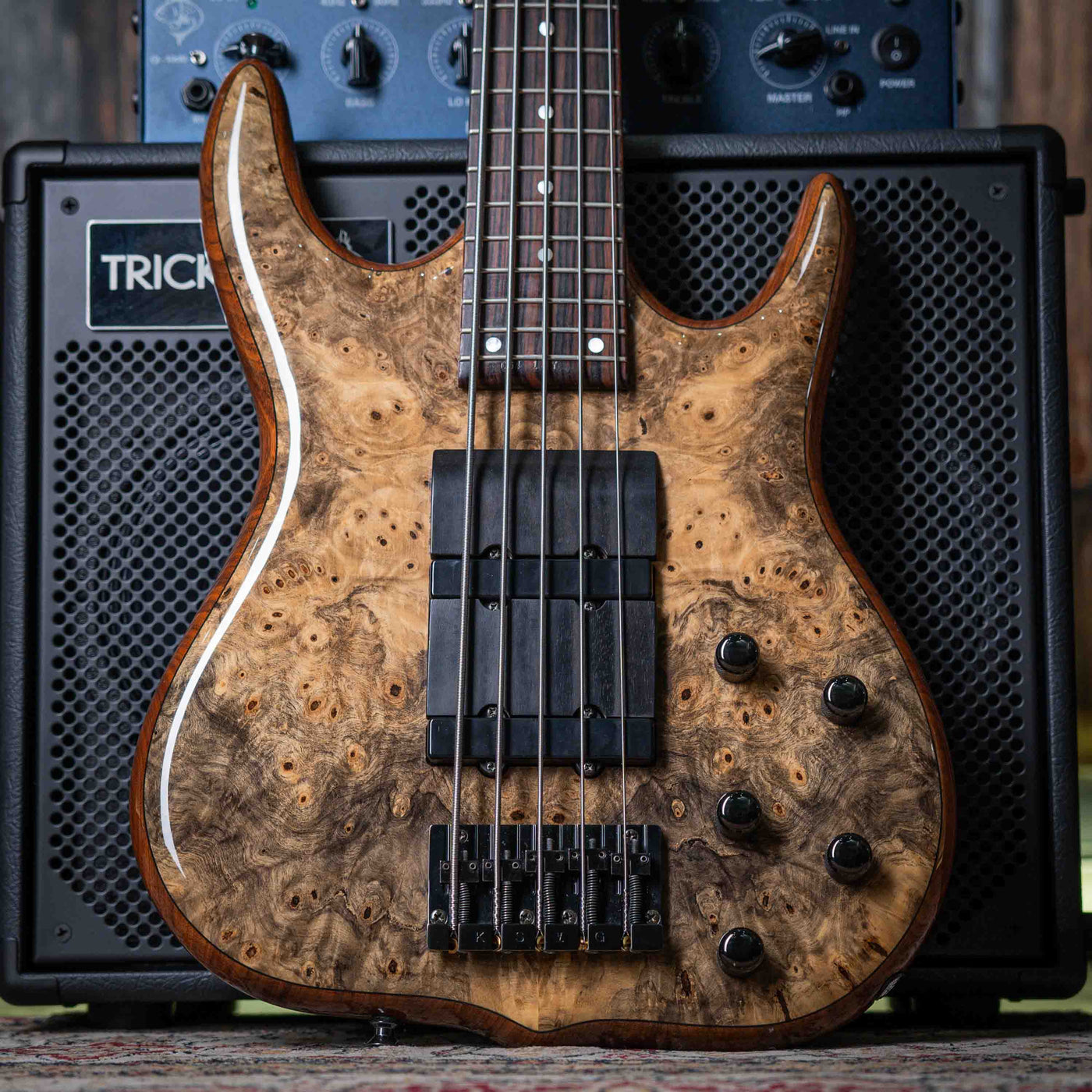 Ken Smith Hadrien Feraud Signature Buckeye Burl 2005 - Bajo Eléctrico