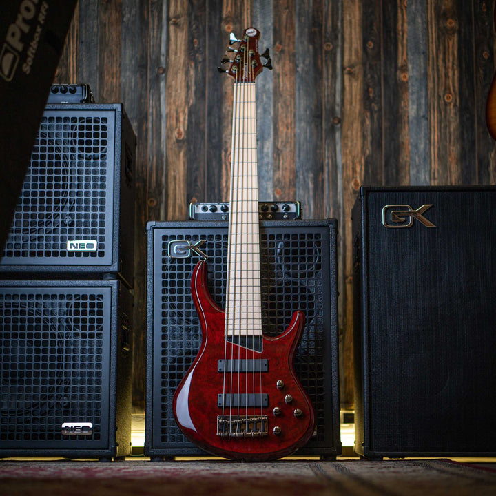 MTD Kingston Z6 Translucent Cherry Red - Bajo Eléctrico | Para el músico exigente que busca una apariencia y un sonido hechos a mano, tenemos la serie MTD Z, que incorpora muchos de los elementos de diseño superiores presentes en los instrumentos MTD Hand