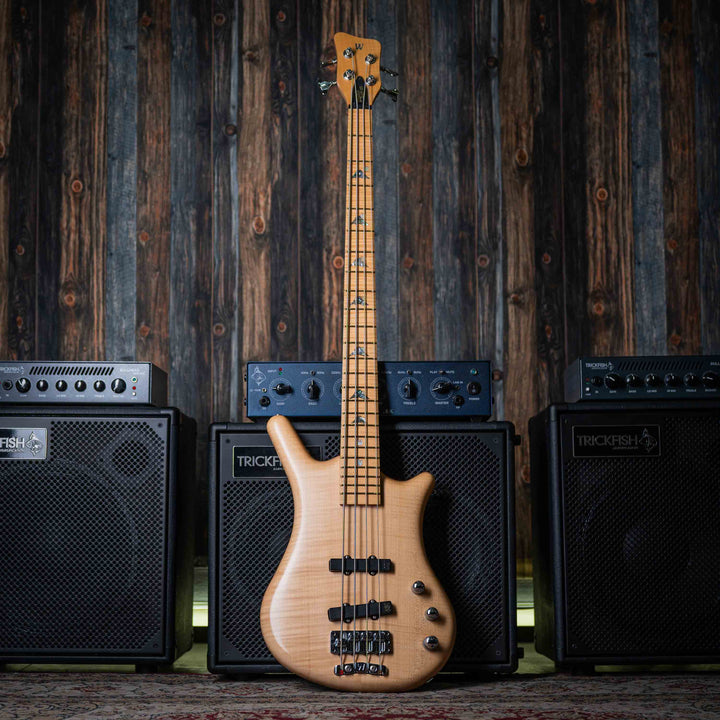 Warwick Thumb BO Bleached Blonde Limited Edition 2003 - Bajo Eléctrico | Cuerpo • Modelo: Thumb• Madera: Ash • Top: Flamed Maple • Terminación: Satin Brazo • Madera: 5-Pieces Flamed Maple + Ovangkol• Perfil: “C”• Terminación: Satin • Espaciado: 19 mm• Esc