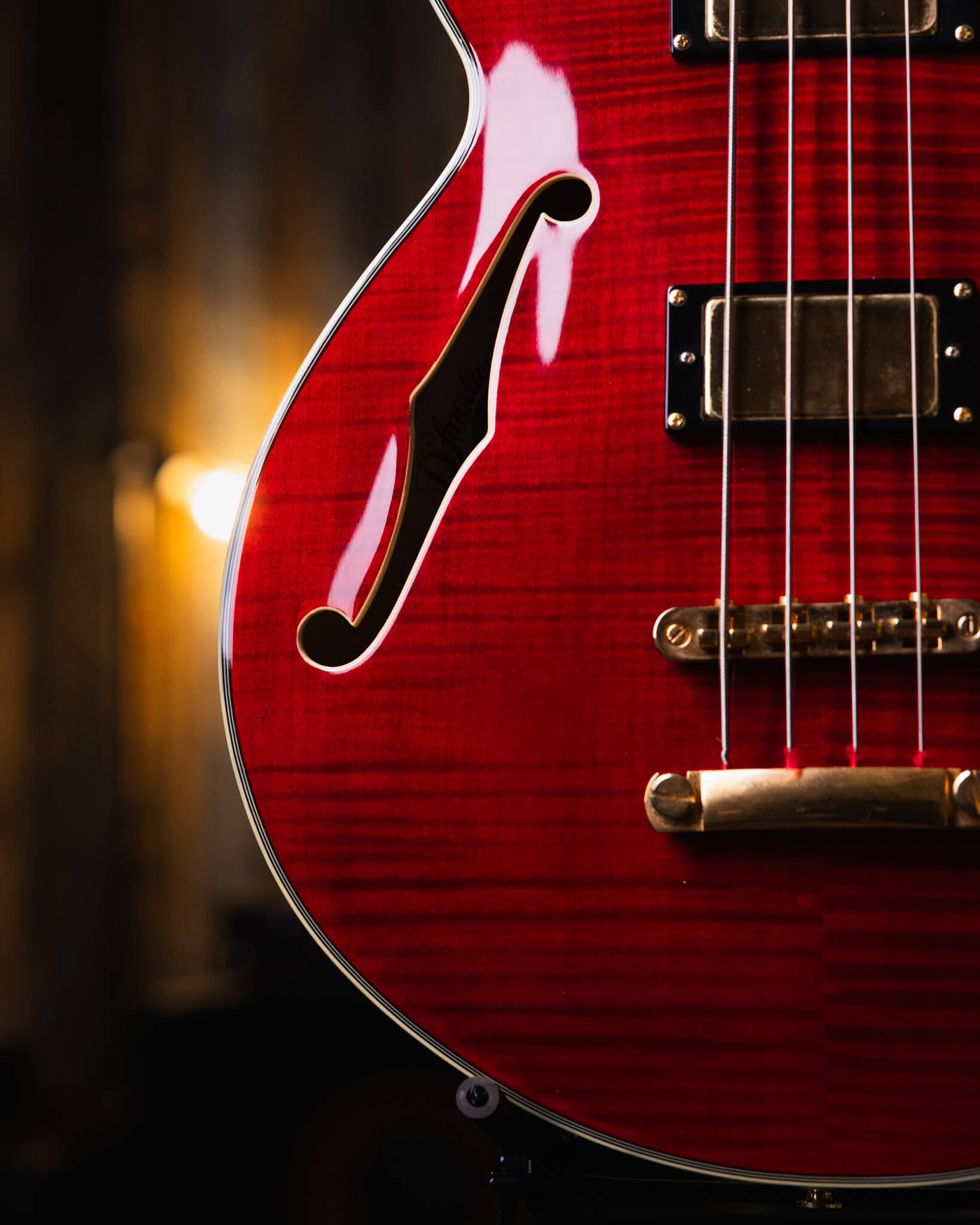 D'Angelico EX-Bass Trans Cherry Red 2015 - Bajo Eléctrico